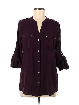 Calvin Klein 3/4 Sleeve Button-Down Shirt (view 1)