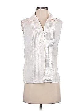 Lafayette 148 New York Sleeveless Button-Down Shirt (view 1)