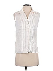 Lafayette 148 New York Sleeveless Button Down Shirt