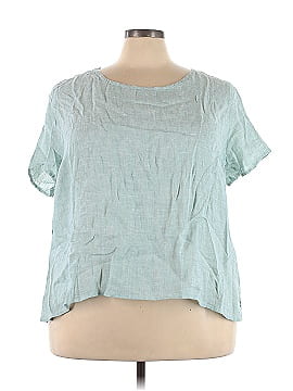 Isaac Mizrahi New York Short Sleeve Blouse (view 1)