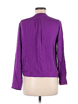 Diane von Furstenberg Long Sleeve Silk Top (view 2)