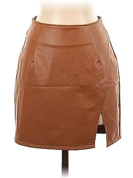 Rewash Faux Leather Skirt (view 1)