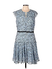 David Meister 100% Polyester Paisley Blue Cocktail Dress Size 10 - 83% off  | ThredUp