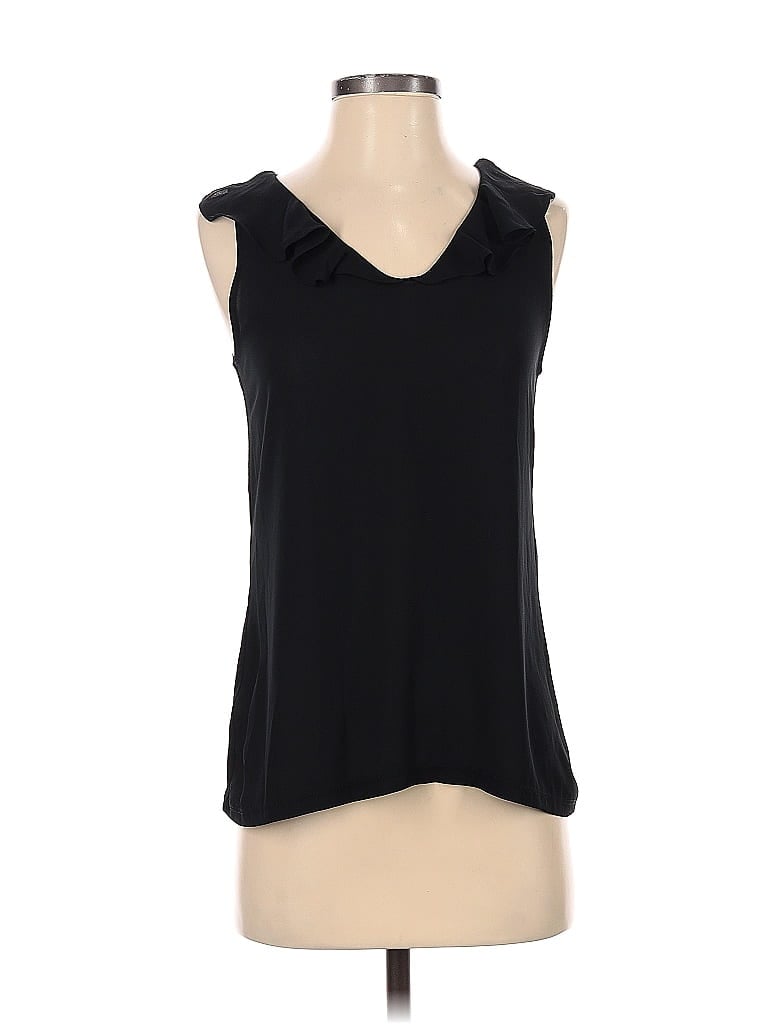 Pre-owned Ann Taylor Loft Outlet Sleeveless Top Black Cowl Neck Tops