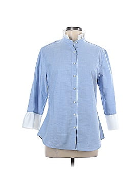 Pearly Vine 3/4 Sleeve Button-Down Shirt (view 1)