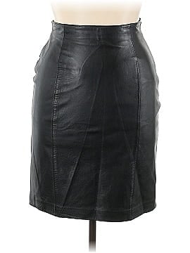 Evan Davies Faux Leather Skirt (view 1)