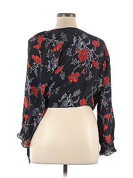 Madewell Long Sleeve Silk Top (view 2)