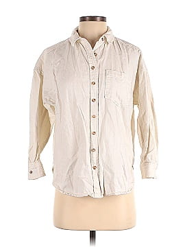 Pilcro 3/4 Sleeve Button-Down Shirt (view 1)