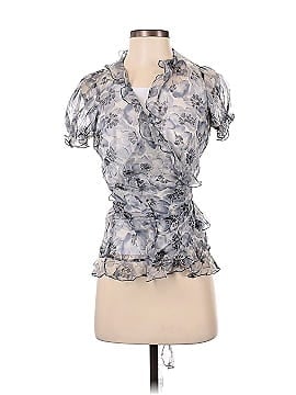 Laundry by Shelli Segal Short Sleeve Silk Top (view 1)