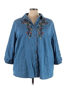 Serengeti 3/4 Sleeve Button-Down Shirt (view 1)