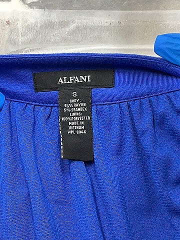 Alfani Blue Sleeveless Blouse Size S