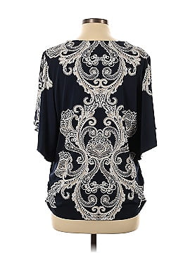 JM Collection Short Sleeve Blouse (view 2)