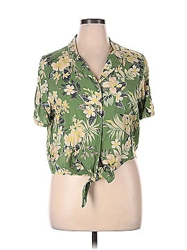 American Eagle Outfitters Short Sleeve Blouse (view 1)