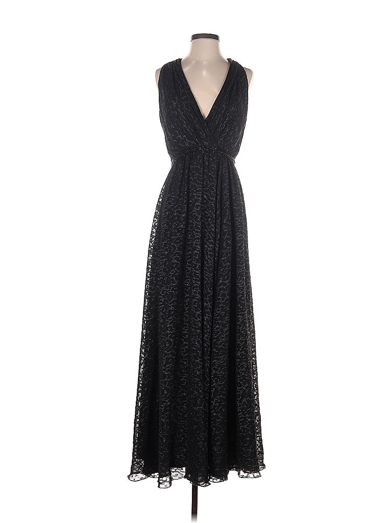 David Meister 100% Polyester Black Cocktail Dress Size 4 - photo 1