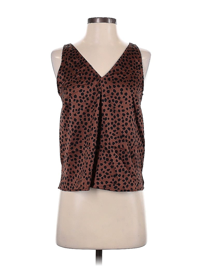 Pre-owned Old Navy Sleeveless Blouse In Brown