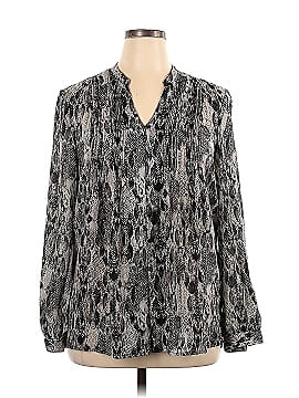 Jones New York Signature Long Sleeve Blouse (view 1)