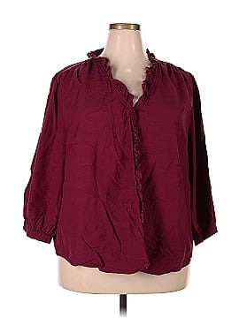 LC Lauren Conrad 3/4 Sleeve Blouse (view 1)