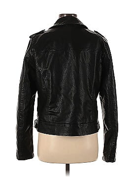 Topshop Faux Leather Jacket (view 2)