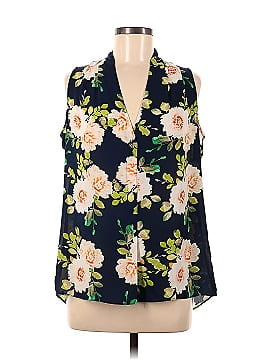 Rose + Olive Sleeveless Blouse (view 1)