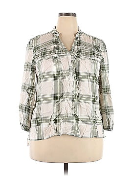 Caslon 3/4 Sleeve Button-Down Shirt (view 1)