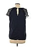 Doe & Rae Blue Short Sleeve Blouse Size L - photo 2