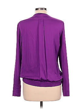 Diane von Furstenberg Long Sleeve Silk Top (view 2)