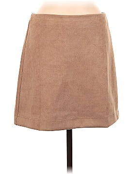 Pink Lily Faux Leather Skirt (view 1)