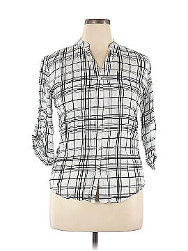 Unbranded 3/4 Sleeve Button-Down Shirt (view 1)