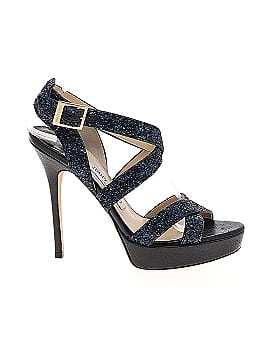 Jimmy Choo Lottie Glitter Sandals (view 1)