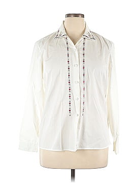 Foxcroft Long Sleeve Button-Down Shirt (view 1)