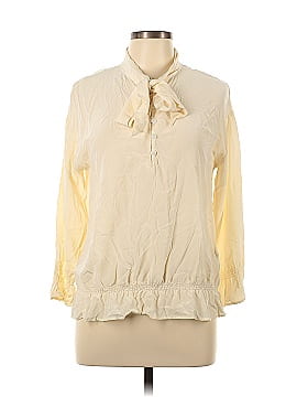 Love Moschino Long Sleeve Silk Top (view 1)