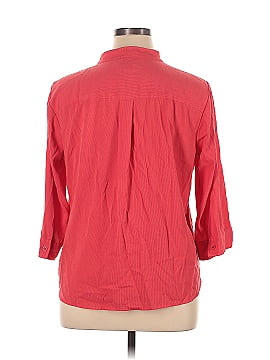 Christopher & Banks 3/4 Sleeve Button-Down Shirt (view 2)