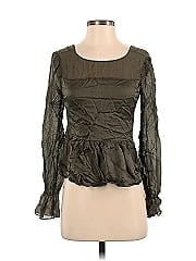 Intermix Long Sleeve Silk Top