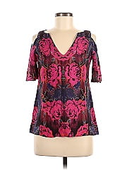 Nanette Lepore Short Sleeve Silk Top