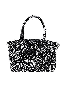 Vera Bradley Black Bandana Medallion Pleated Multi-Strap Satchel (view 1)