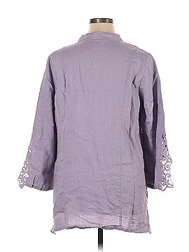 Soft Surroundings 3/4 Sleeve Button-Down Shirt (view 2)