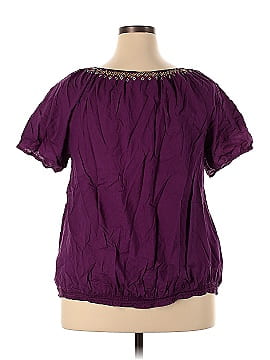 Lane Bryant Outlet Short Sleeve Blouse (view 2)