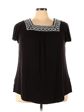 Adrianna Papell Short Sleeve Blouse (view 1)