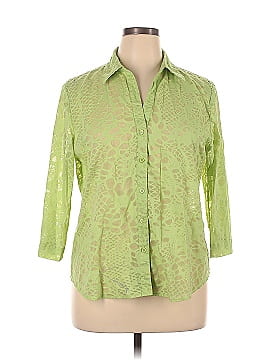 Chico's 3/4 Sleeve Button-Down Shirt (view 1)