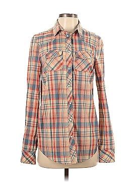 Topshop Long Sleeve Button-Down Shirt (view 1)