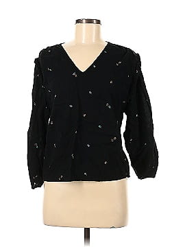 a.n.a. A New Approach 3/4 Sleeve Blouse (view 1)