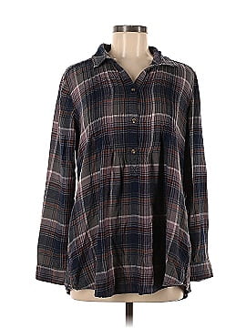 American Eagle Outfitters Long Sleeve Button-Down Shirt (view 1)