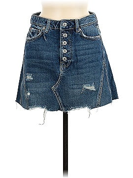 We the Free Denim Skirt (view 1)