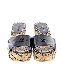 Chanel Patent Cork Quilted CC Wedge sandals (view 2)