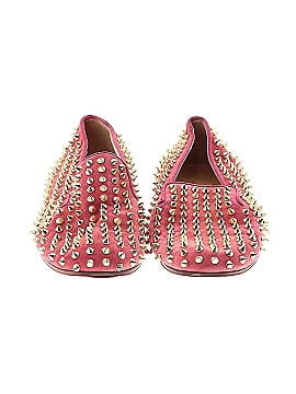 Christian Louboutin Suede Rockstud Spiked Loafers (view 2)