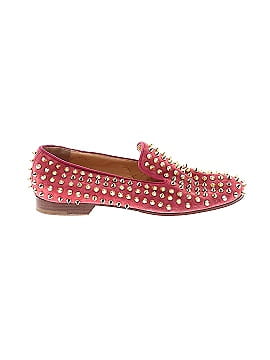 Christian Louboutin Suede Rockstud Spiked Loafers (view 1)