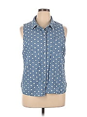 Tommy Hilfiger Sleeveless Button Down Shirt