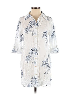 Blue Island 3/4 Sleeve Button-Down Shirt (view 1)