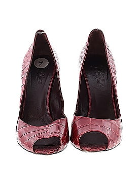 Max Mara Croc Embossed Heels (view 2)