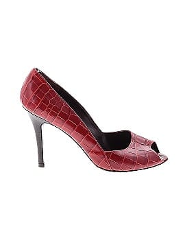 Max Mara Croc Embossed Heels (view 1)